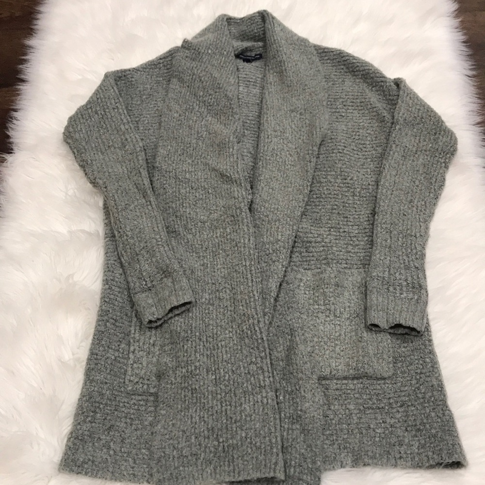 Oversized Grey Cardigan